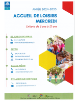 accueil de loisirs du mercredi 2024 2025