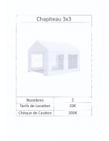 CHAPITEAU 3X3
