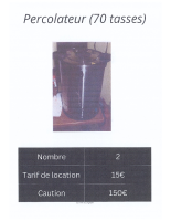 percolateur 70 tasses