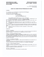 arrete permission de voirie chemin des bielles