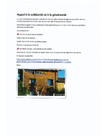Appel a la solidarite et a la generosite