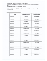Chasse calendrier des battues