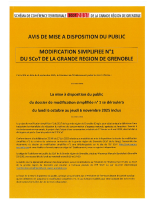 modification simplifiee SCOT grande region de GRENOBLE