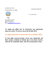Repas de la Commune 19 novembre 2025