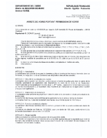 arrete voirie chemin de chasse branchement electrique ESPARZA