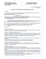 arrete permission de voirie pour Bievre isere chemin de chasse