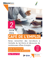 Affiche A3 – Café de l’emploi – Juin 2026
