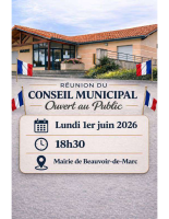 réunion conseil municipal 01062026